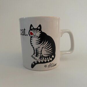 KLIBAN LOVE A CAT COFFEE MUG KILNCRAFT STAFFORDSHIRE POTTERIES MADE IN ENGLAND